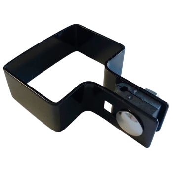 Obejma ogrodzeniowa słupka początkowa końcowa do paneli 60x40 czarna