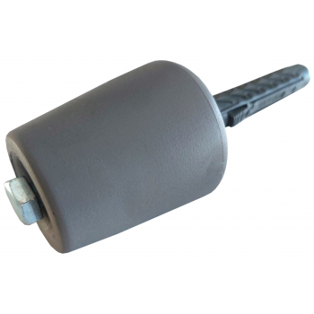 Odbojnik garażowy gumowy ogranicznik z wkrętem duży SZARY