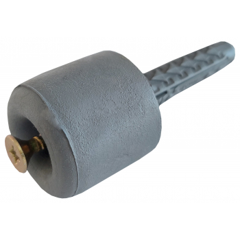 Odbojnik gumowy ogranicznik z wkrętem mały SZARY