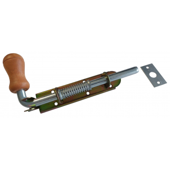 Zasuwka 150mm ze sprężyną wąska ocynk