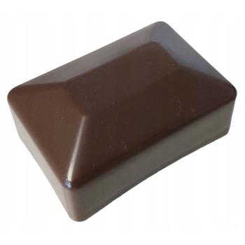 Nasadka daszek na słupek ogrodzeniowy pcv 40x60mm Brązowy 1szt