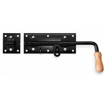 Zasuwa ryglowa malowana z drewnianą rączką