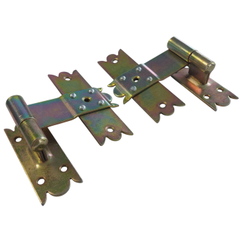 Zawias krzyżowy ozdobny kpl 2 szt ocynk