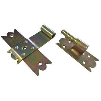 Zawias krzyżowy ozdobny kpl 2 szt ocynk