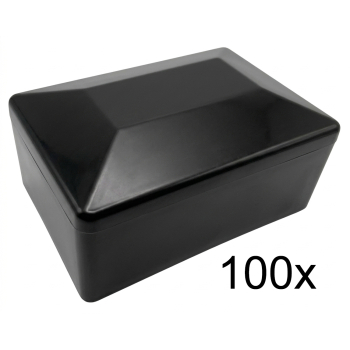 Nasadka daszek na słupek ogrodzeniowy pcv 40x60mm Czarny 100szt