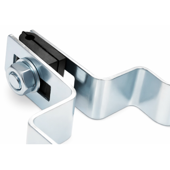 Obejma ogrodzeniowa słupka narożna do paneli 60x40 coynk galwaniczny