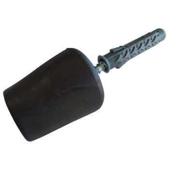 Odbojnik garażowy gumowy ogranicznik z wkrętem duży BRĄZ