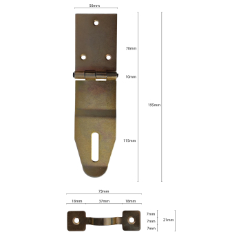 Wrzeciądzo budowlane Średnie 50x195mm